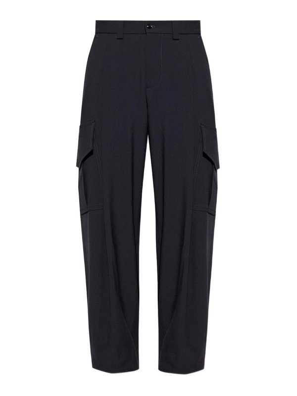 GIORGIO ARMANI: テーラードトラウザー - テーラードパンツ - ブルー