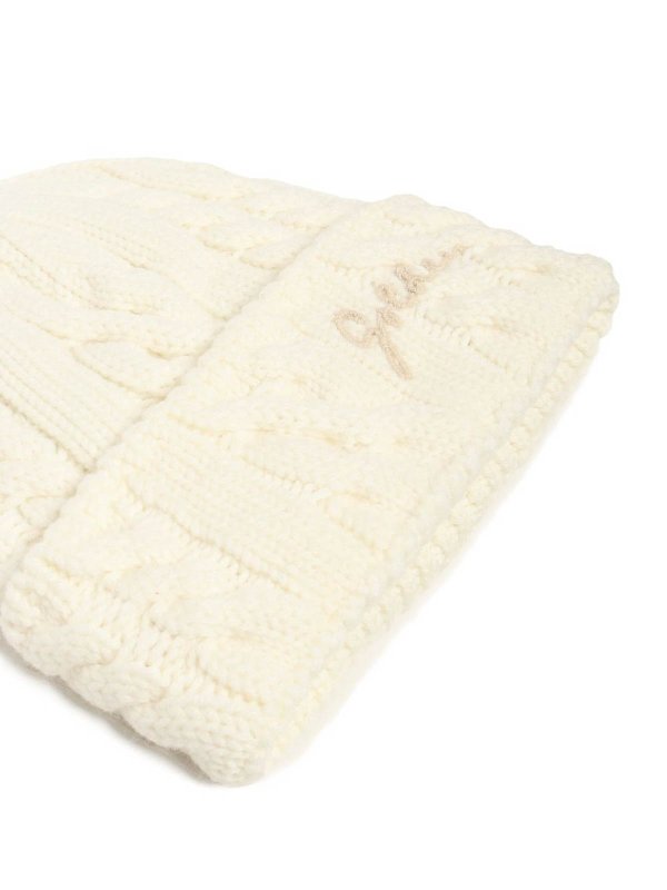 GOLDEN GOOSE: giacche casual online - Berretto In Lana Con Ricamo