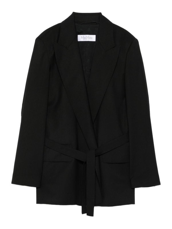 Max Mara: Blazer - Blazer - Schwarz