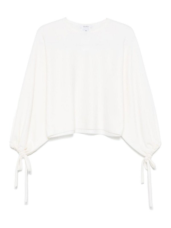 Max Mara: クルーネック - クルーネック - 白
