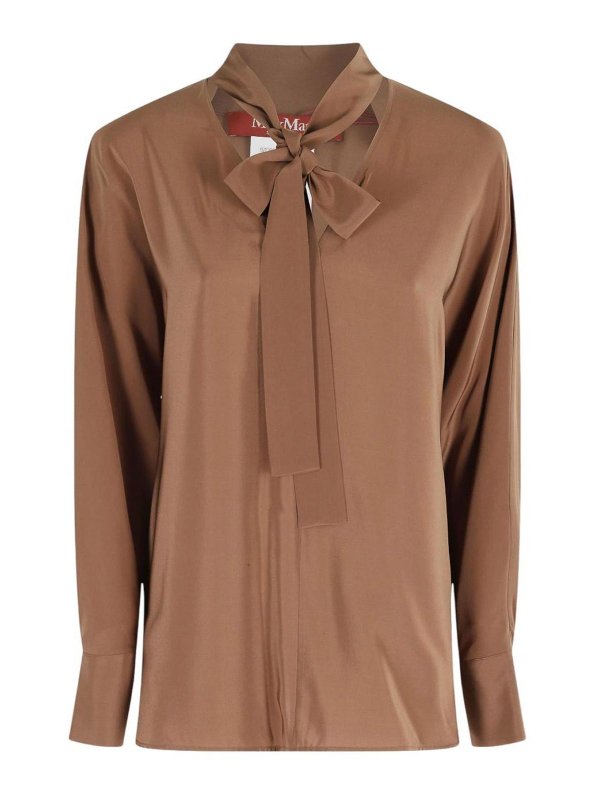 MAX MARA STUDIO: blouses - Silk Crepe De Chine Blouse