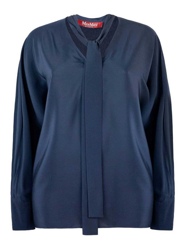 MAX MARA STUDIO: blouses - Silk Crepe De Chine Blouse