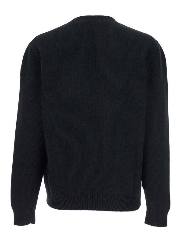 MONCLER: crew necks online - Logoed Woollen Jumper