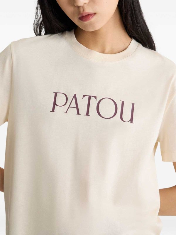 PATOU: t-shirts online - Logo T-Shirt In Organic Cotton