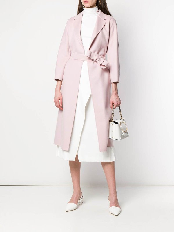 S MAX MARA: ニーレングスコート online - 膝丈コート - ヌードカラー