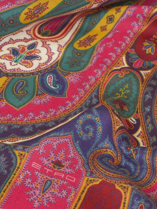 ETRO: sciarpe e foulard online - Sciarpa In Seta E Cashmere Stampata
