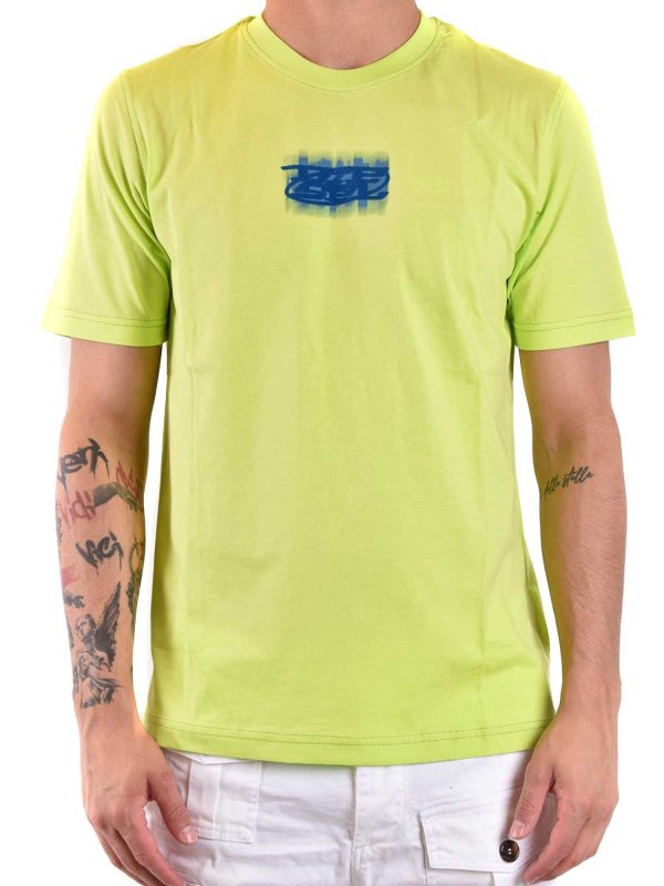 DIESEL: T-shirts online - T-Shirt - Gelb