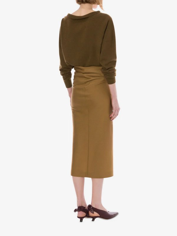 The Best Shops ALBERTA FERRETTI: Suéteres con cuello pico - Suéter Cuello Redondo - Marrón