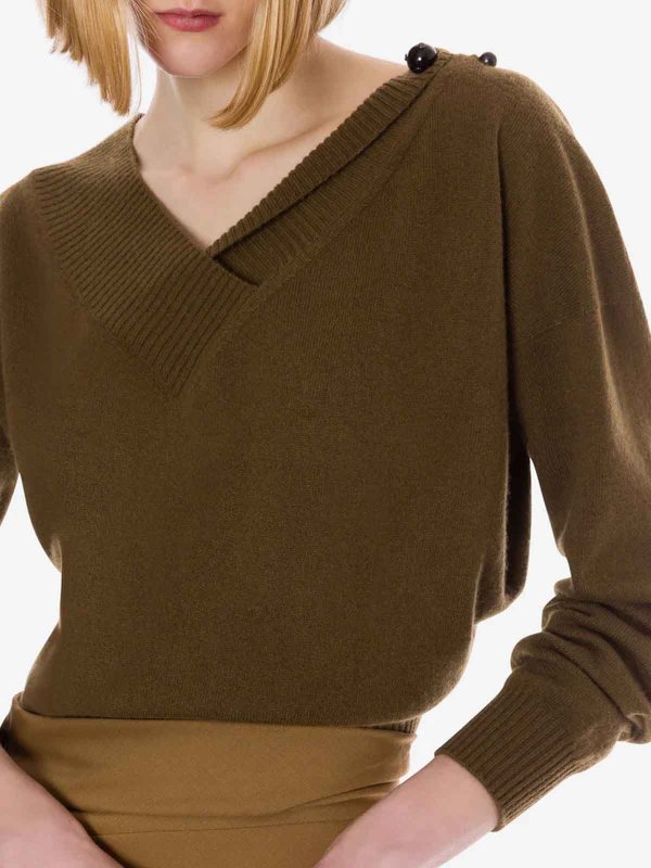 Suéter Cuello Redondo - Marrón shop online: ALBERTA FERRETTI