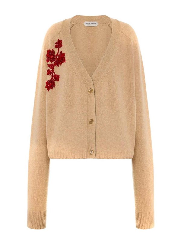 ALBERTA FERRETTI: Suéteres con cuello pico - Suéter Cuello Redondo - Beis