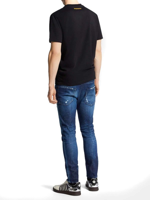 The Best Shops DSQUARED2: Jeans à jambe droite - Jean Droit - Bleu