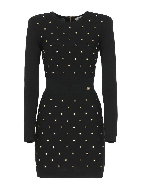 ELISABETTA FRANCHI: Robes courtes - Robe Courte - Noir