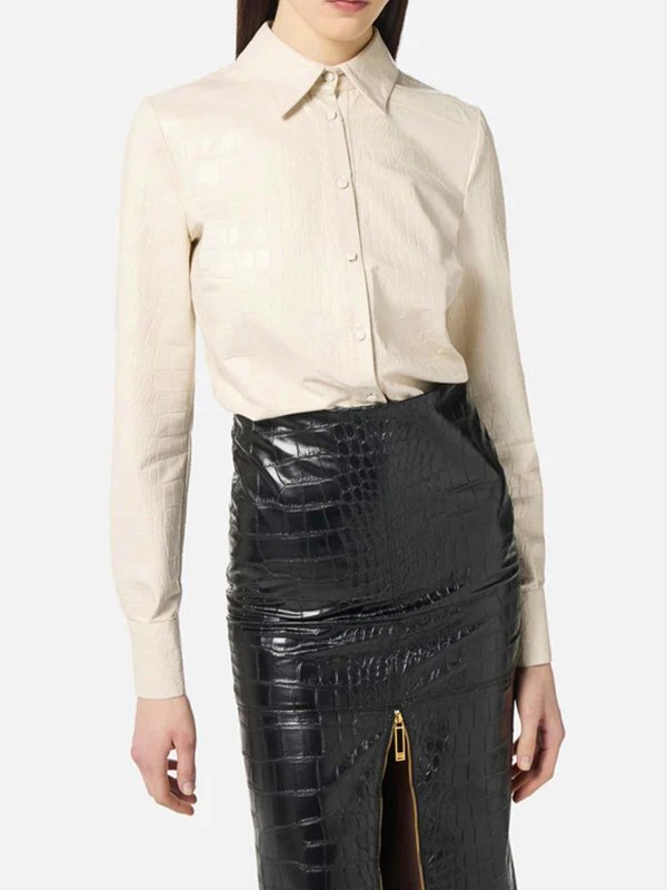 ELISABETTA FRANCHI: Camisas online - Camisa - Blanco