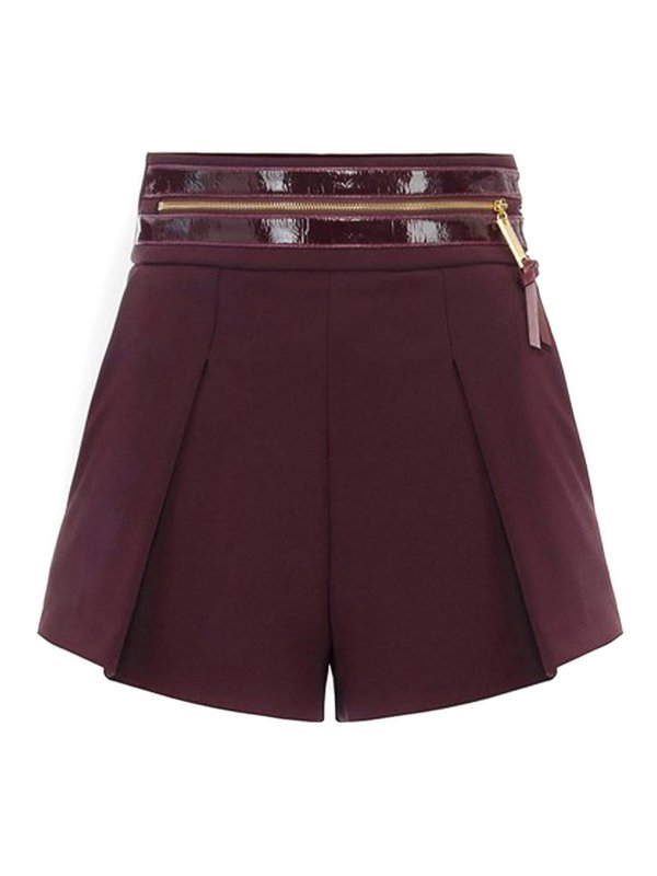 ELISABETTA FRANCHI: Suéteres con cuello pico - Suéter Cuello Redondo - Rojo