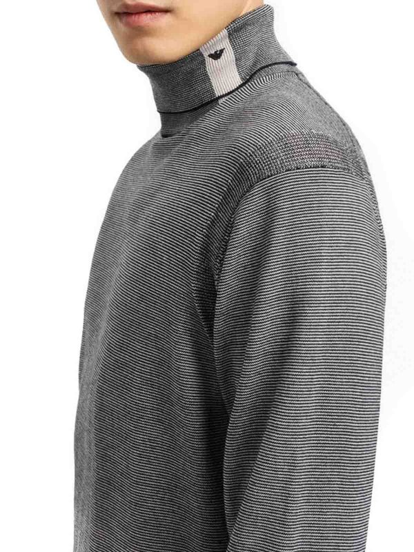 Pull Col Rond - Gris shop online: EMPORIO ARMANI