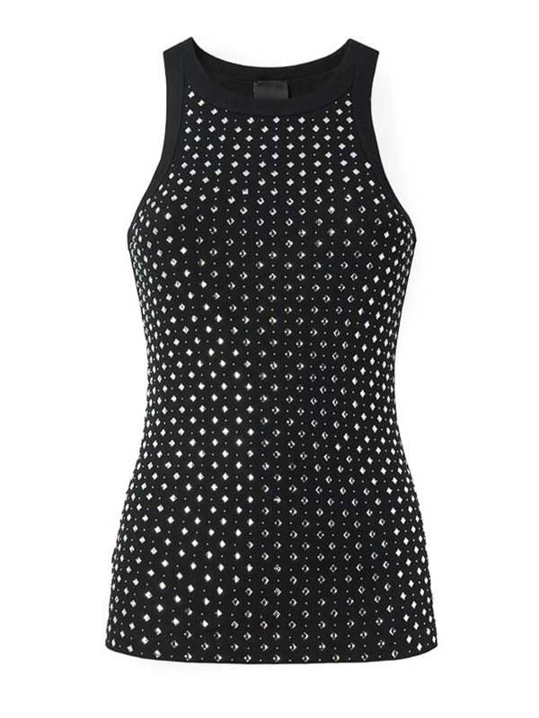 Pinko: Tops y camisetas sin mangas - Top - Negro