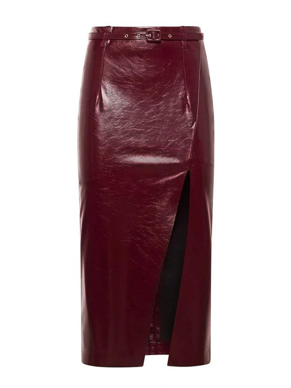 SIMONA CORSELLINI: Jupes midi et au genou - Jupe Midi - Rouge Brun