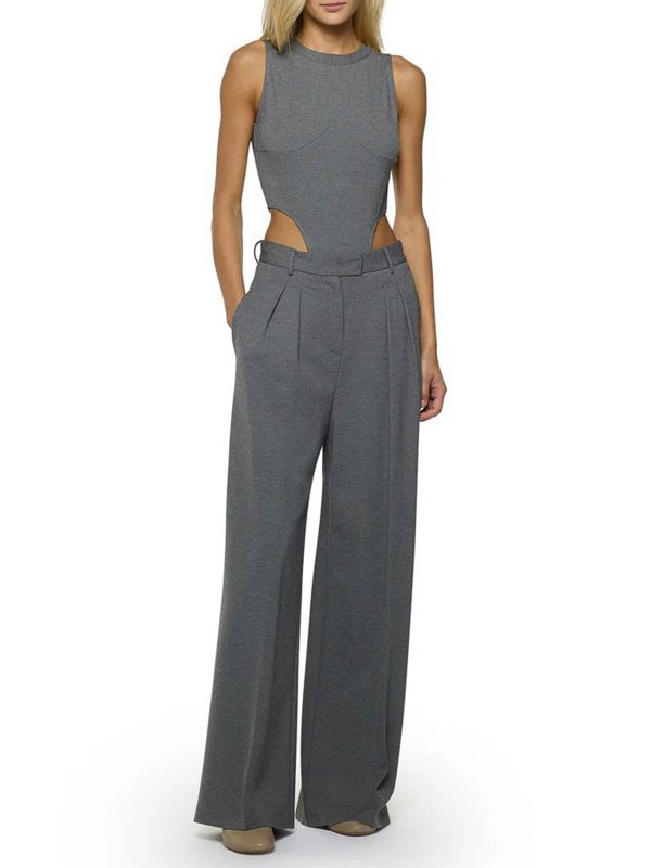 SIMONA CORSELLINI: Pantalones casual online - Pantalón Casual - Gris