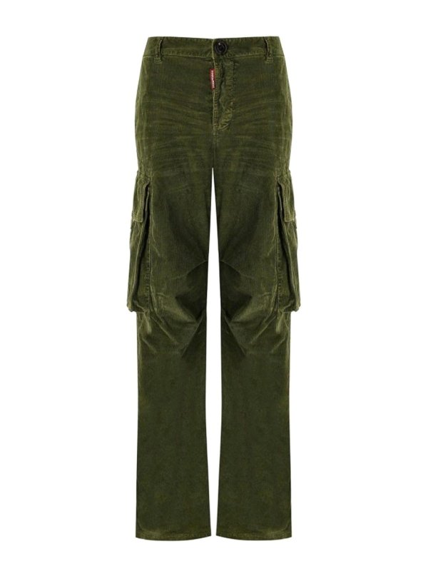 DSQUARED2: Pantalones casual - Pantalón Casual - Verde