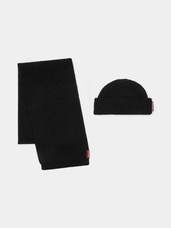 DSQUARED2: ニットキャップ online - ビーニー帽 - 黒