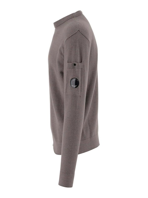 C.P. COMPANY: Suéteres con cuello pico online - Suéter Cuello Redondo - Gris