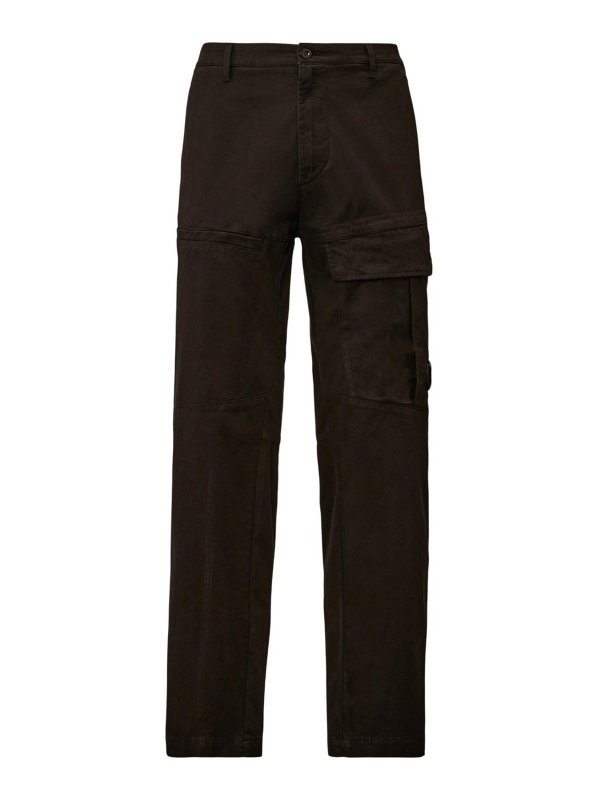 C.P. COMPANY: Pantalones casual - Pantalón Casual - Negro