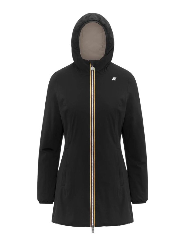 K-WAY: Manteaux au genou - Manteau Au Genou - Noir