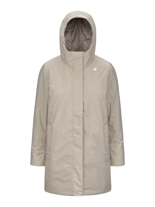 K-WAY: ニーレングスコート - 膝丈コート - ベージュ