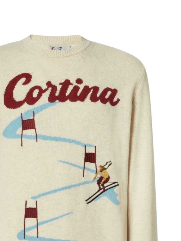 MC2 SAINT BARTH: Pull col rond online - Pull Col Rond - Beige