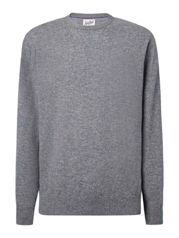 MC2 SAINT BARTH: Suéteres con cuello pico - Suéter Cuello Redondo - Gris