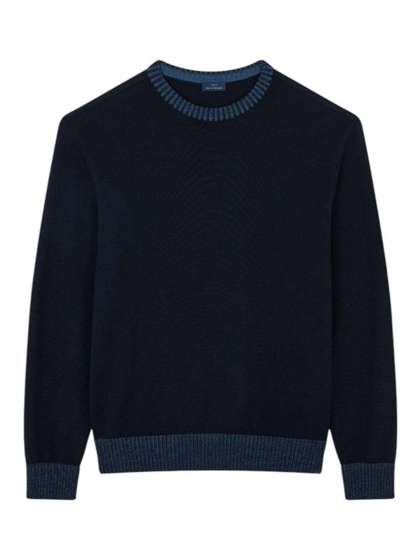 PAUL & SHARK: Pull col rond - Pull Col Rond - Bleu