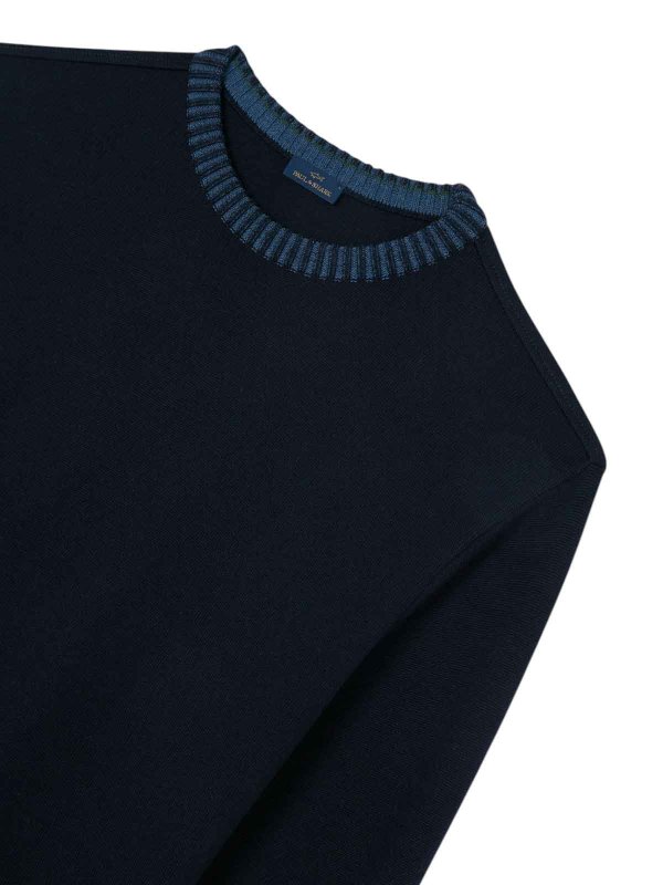 PAUL & SHARK: Pull col rond online - Pull Col Rond - Bleu