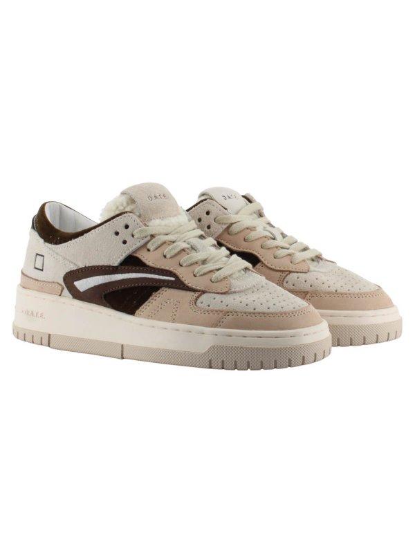 The Best Shops D.A.T.E.: Zapatillas - Zapatillas - Color Carne Y Neutral