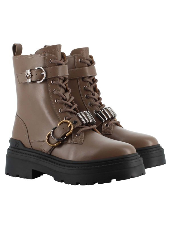 The Best Shops Pinko: Bottes - Bottes - Marron