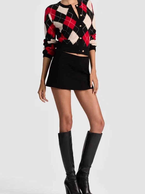 Carolee Argyle Cardigan shop online: ALICE+OLIVIA