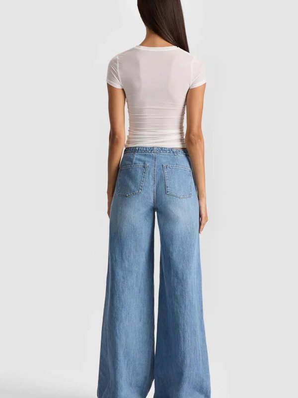 The Best Shops ALICE+OLIVIA: straight leg jeans - Slay Jeans