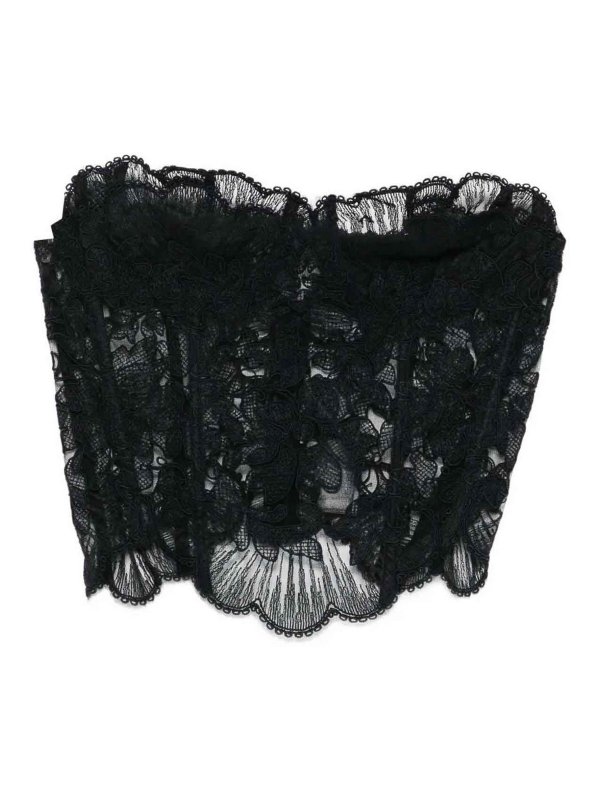 ERMANNO SCERVINO: Tops & Tank tops - Floral Lace Corset