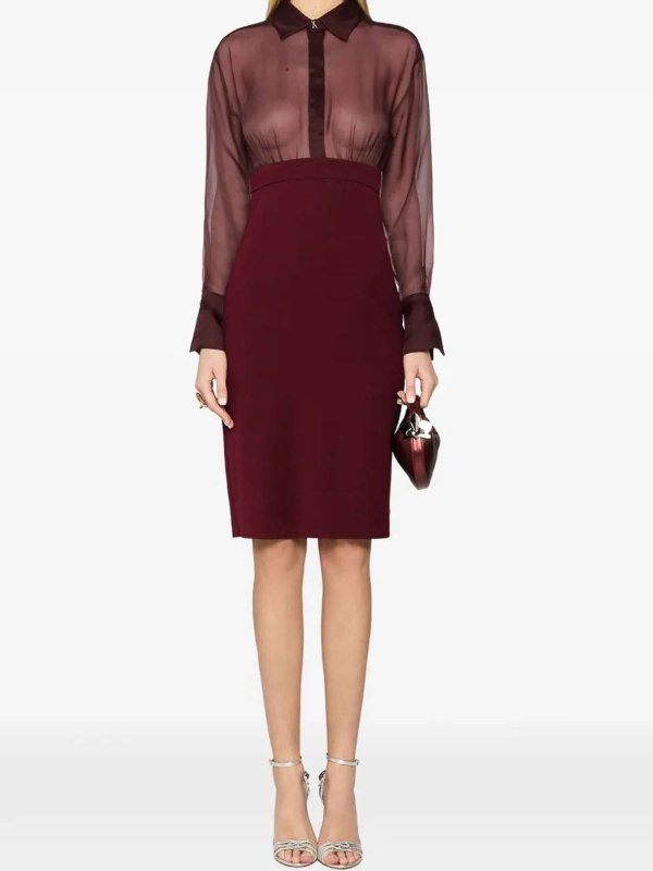 GENNY: Vestidos media pierna online - Vestido Midi - Rojo Oscuro