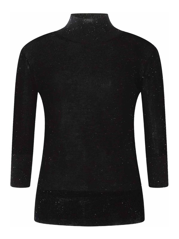 GENNY: Col roulé & Col polo - Pull Col Roulé - Noir