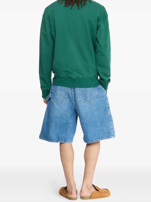 The Best Shops J.W. ANDERSON: Strickpullover mit Rundhalsausschnitt - Rundhalspullover - Grün