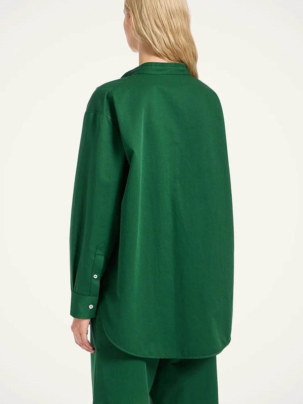 Oversized cotton linen shirt shop online: LA DOUBLEJ