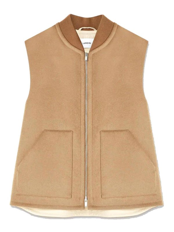 LARDINI: Bomberjacken - Bomberjacke - Braun