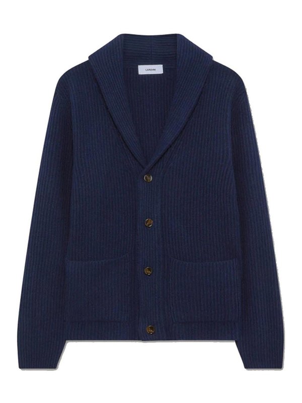 LARDINI: cardigans - Shawl collar cardigan