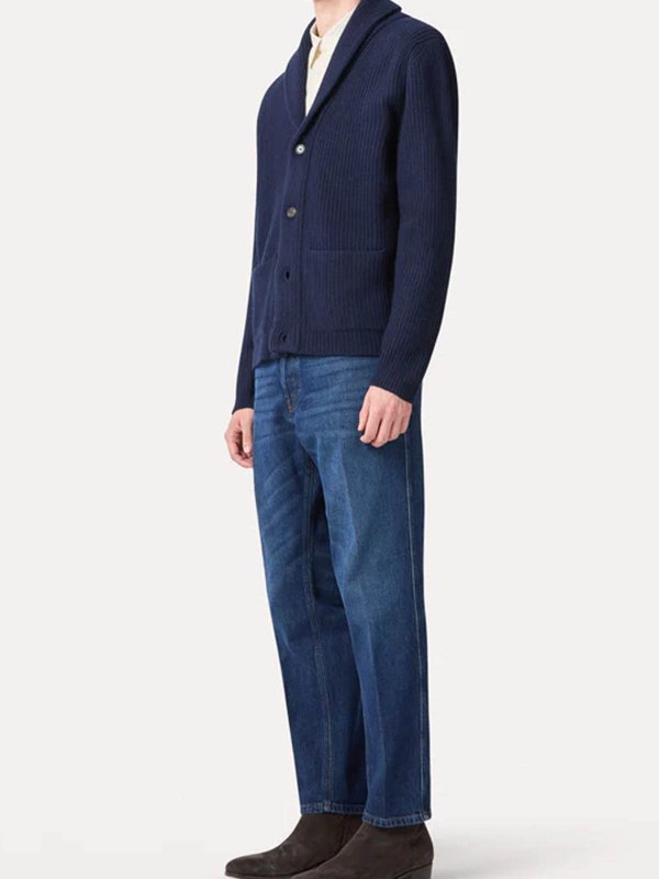 LARDINI: cardigans online - Shawl collar cardigan