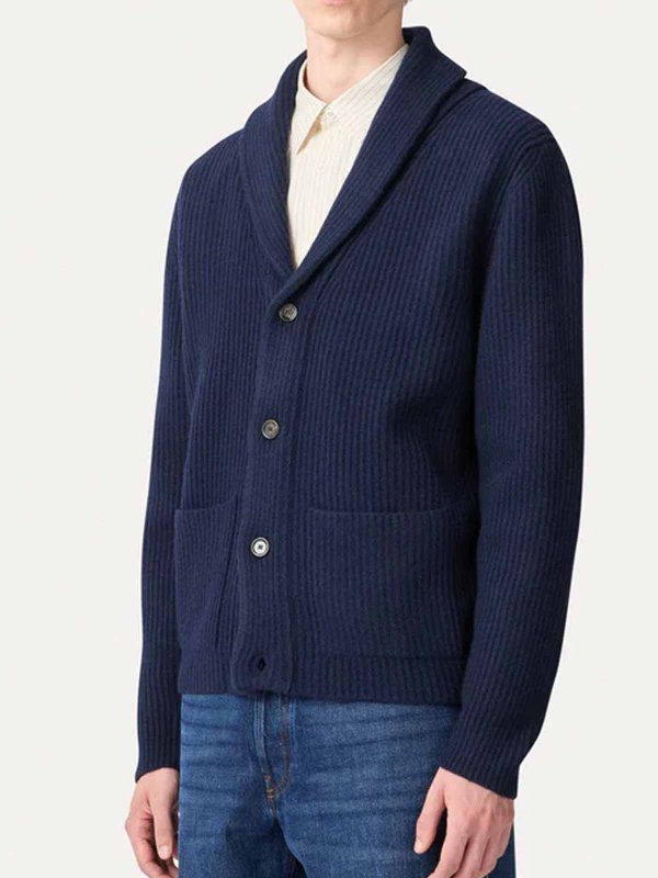 The Best Shops LARDINI: cardigans - Shawl collar cardigan