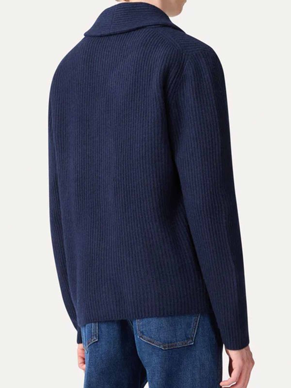 Shawl collar cardigan shop online: LARDINI