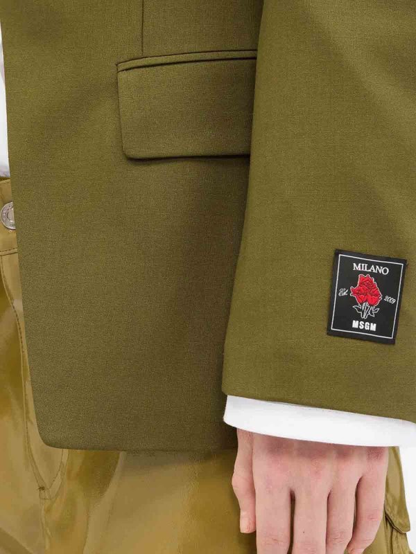 ブレザー - 緑 shop online: m.s.g.m.