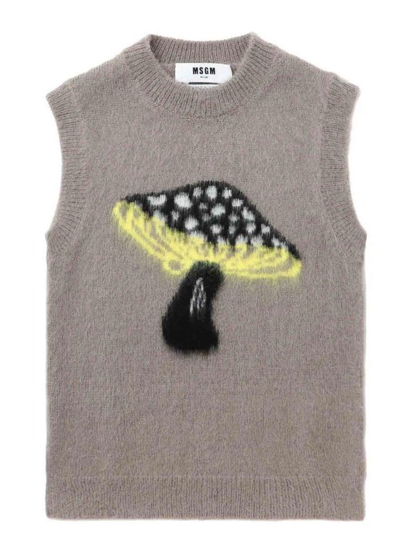 m.s.g.m.: vests - Printed Vest