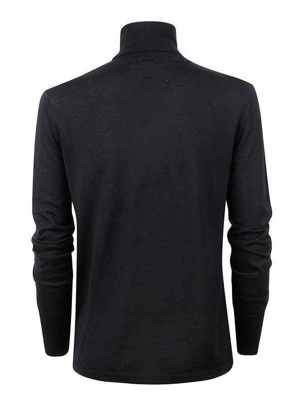 ASPESI: Suéteres con cuello pico online - Suéter Cuello Redondo - Negro