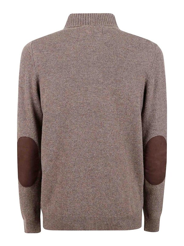 BARBOUR: Strickpullover mit Rundhalsausschnitt online - Rundhalspullover - Grau